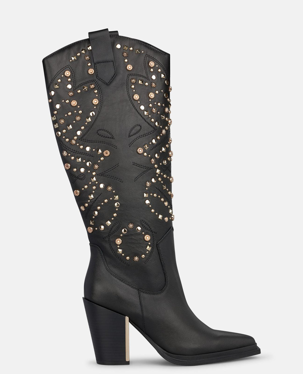 BOTA COWBOY DE NAPA CON TACHAS METÁLICAS