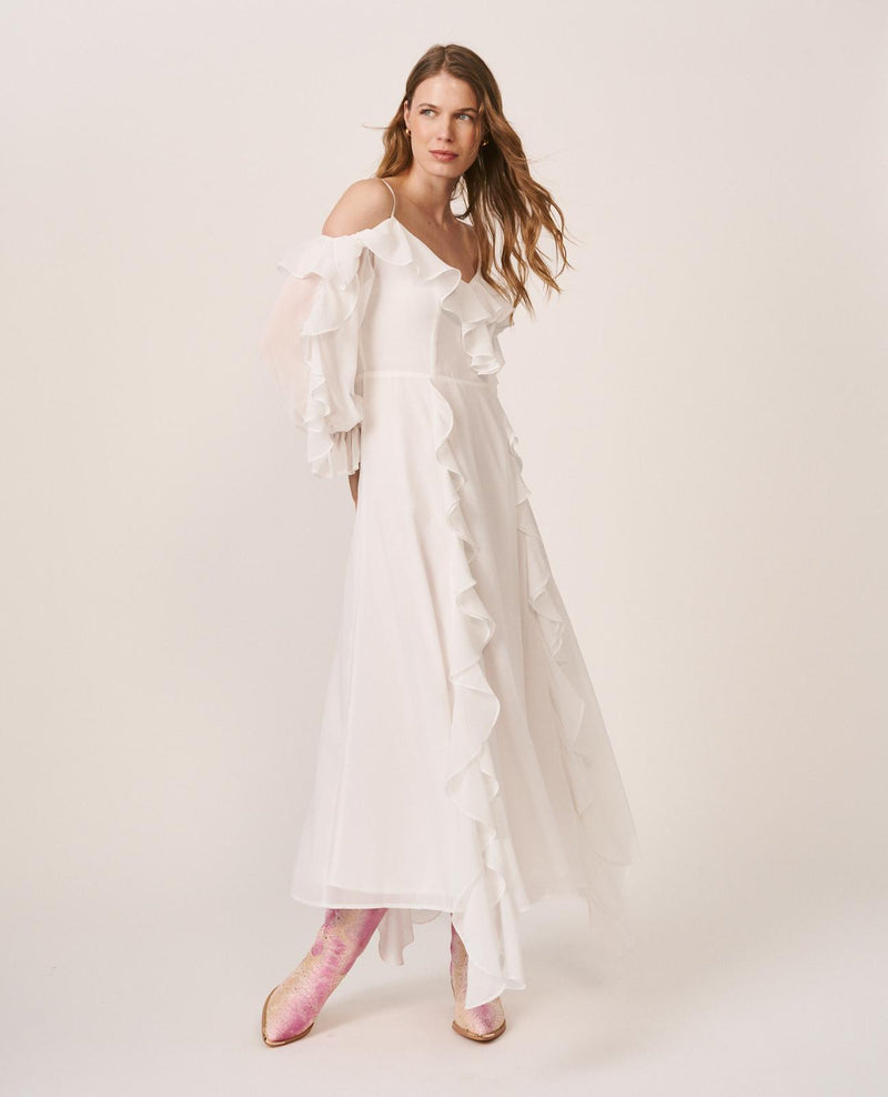 VESTIDO MIDI MANGA LARGA
