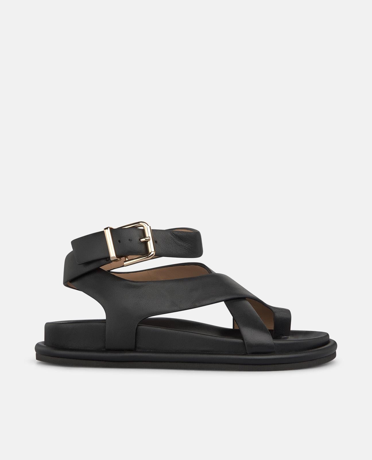 SANDALIA PLANA AL TOBILLO