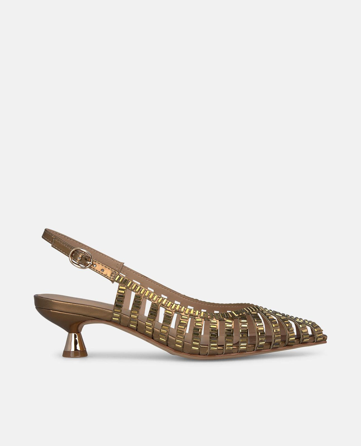 KITTEN HEEL SLIP-ON SHOE
