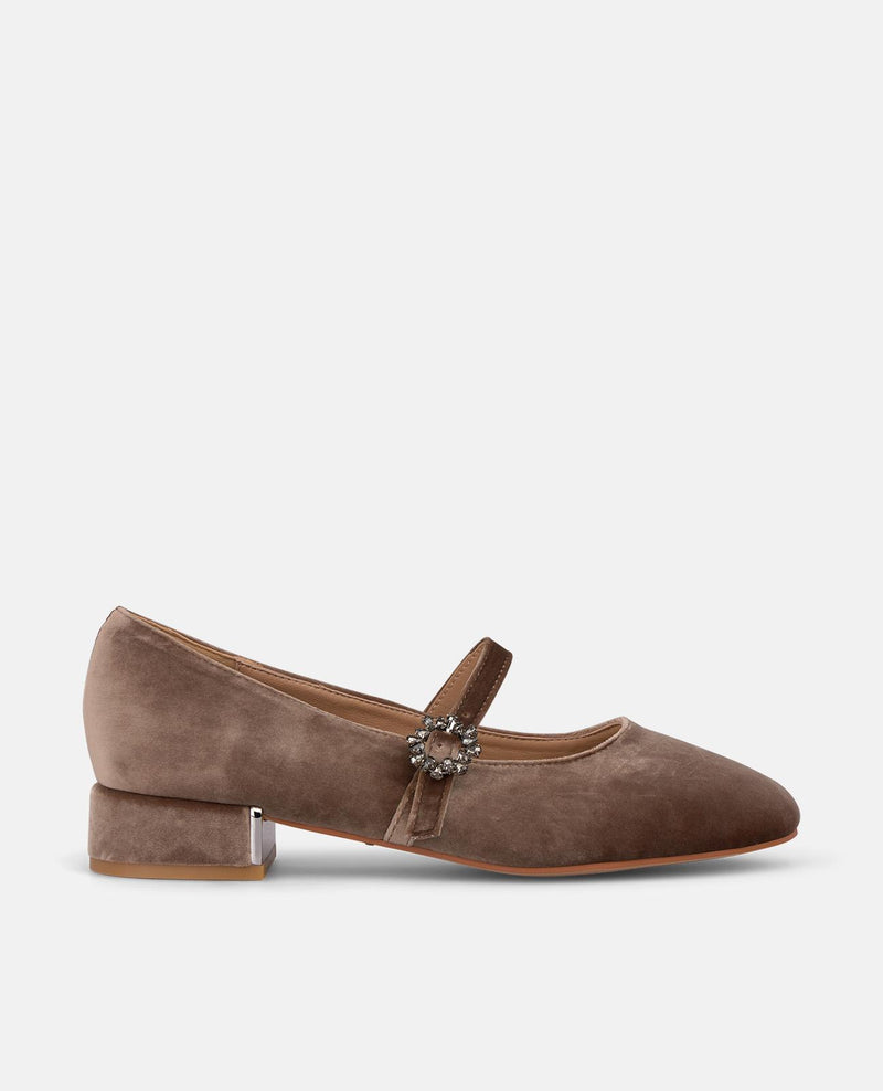 ZAPATO PLANO DE TERCIOPELO