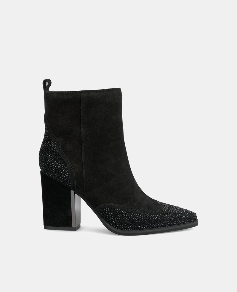 BOTTE DE CHEVILLE AVEC MOTIF PAILLETÉ