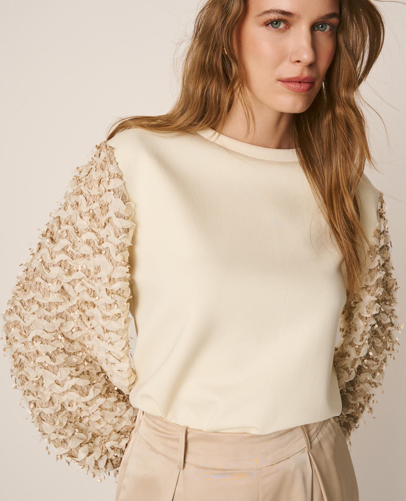 SUDADERA MANGA ABULLONADA