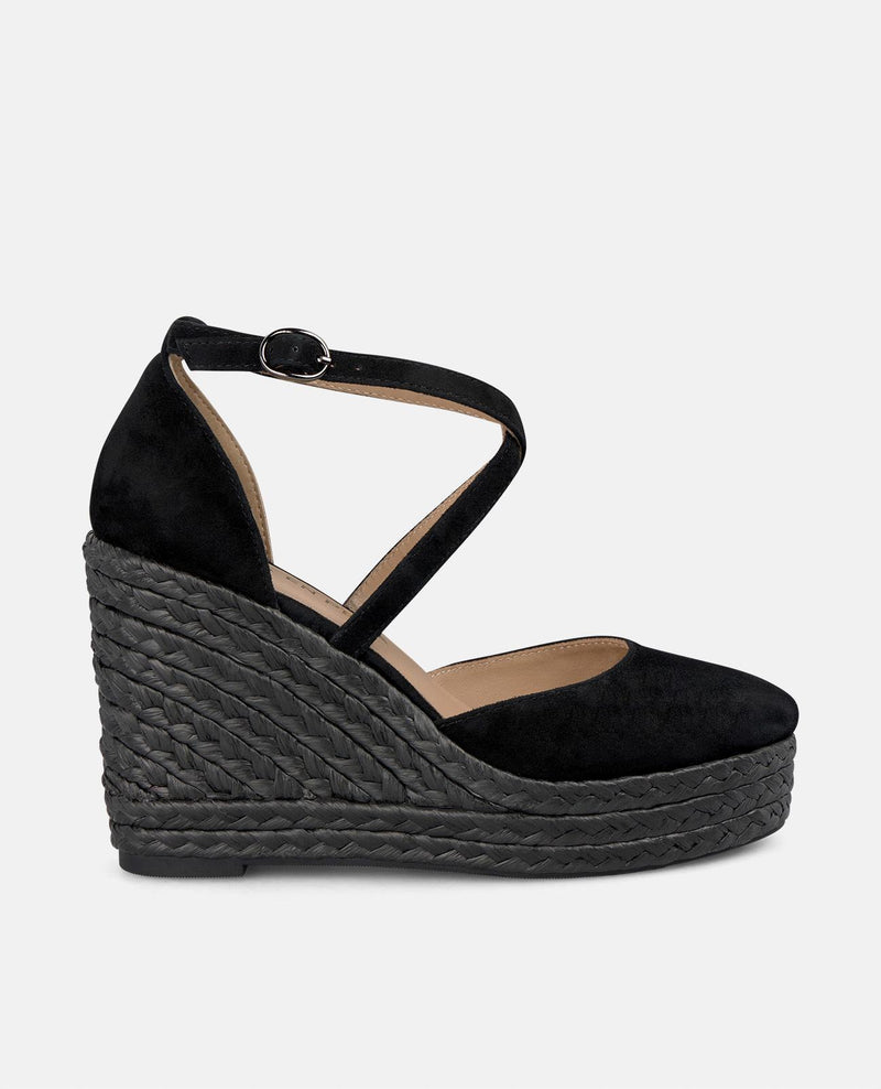 CUÑA ALTA CON TIRAS CRUZADAS