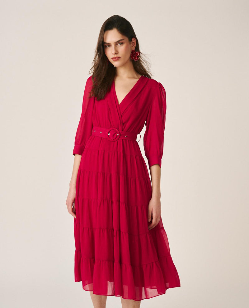 VESTIDO LONGO DE GASA