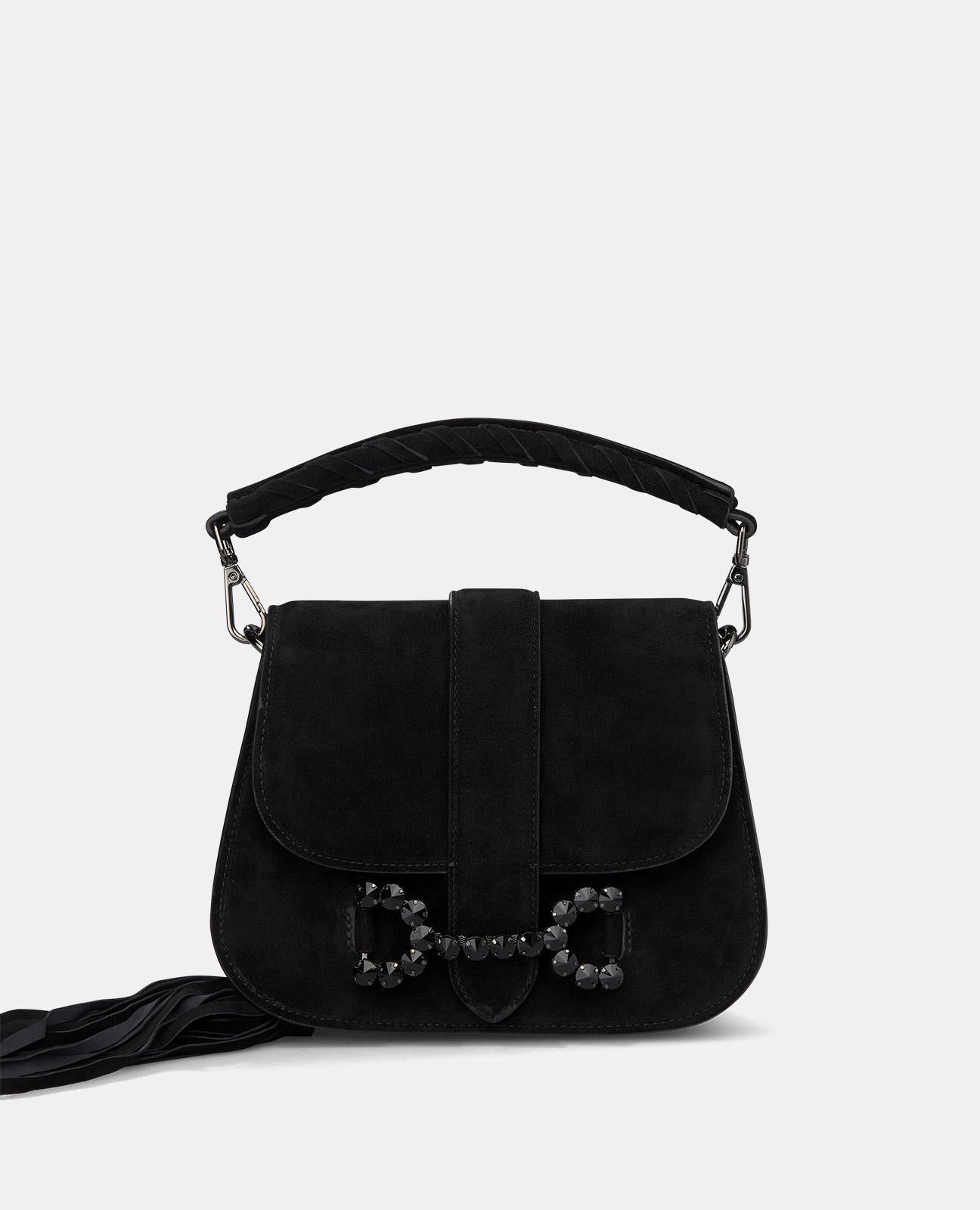 POCHETTE À BOUCLE EN STRASS