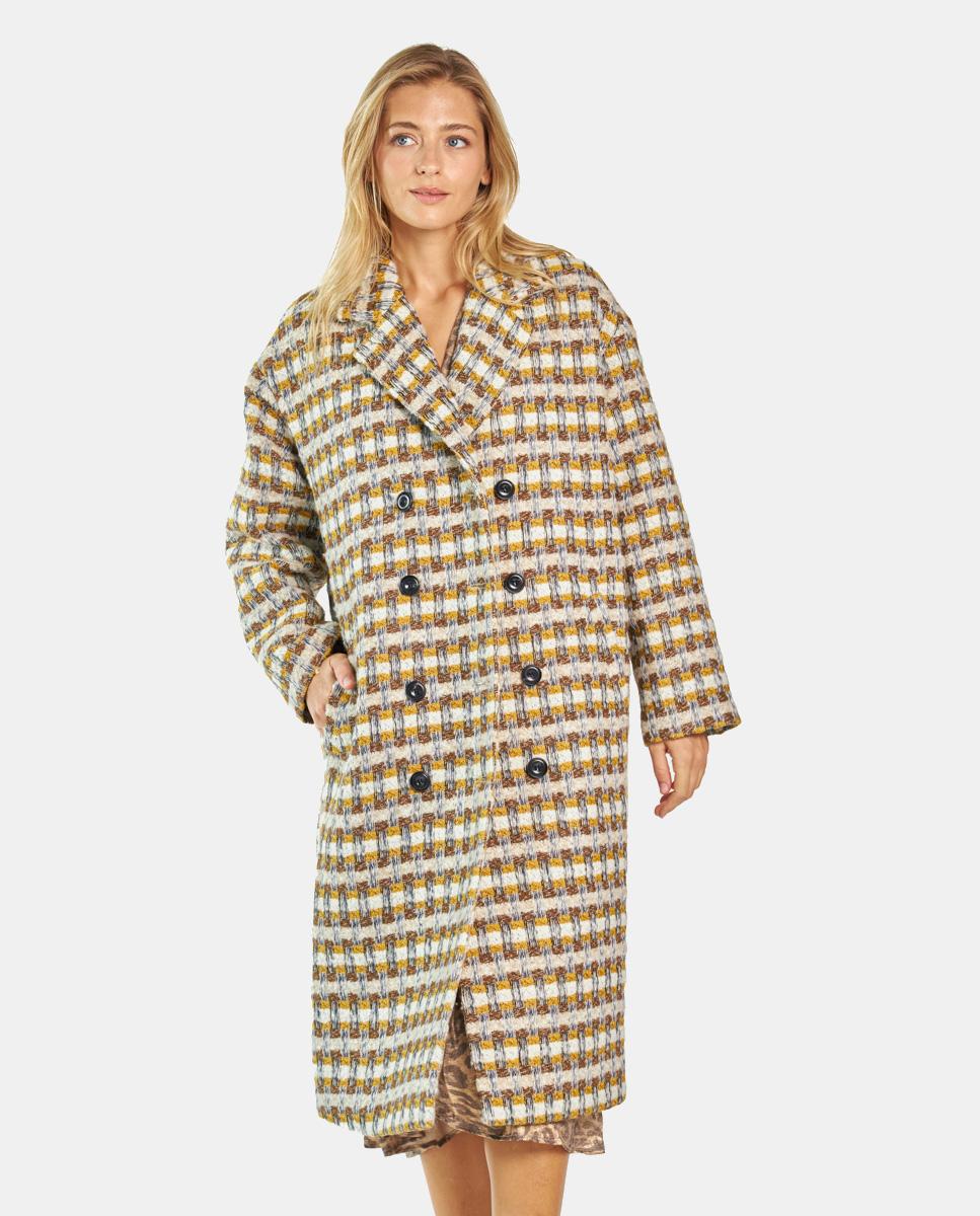 LONG DOUBLE-BREASTED COAT