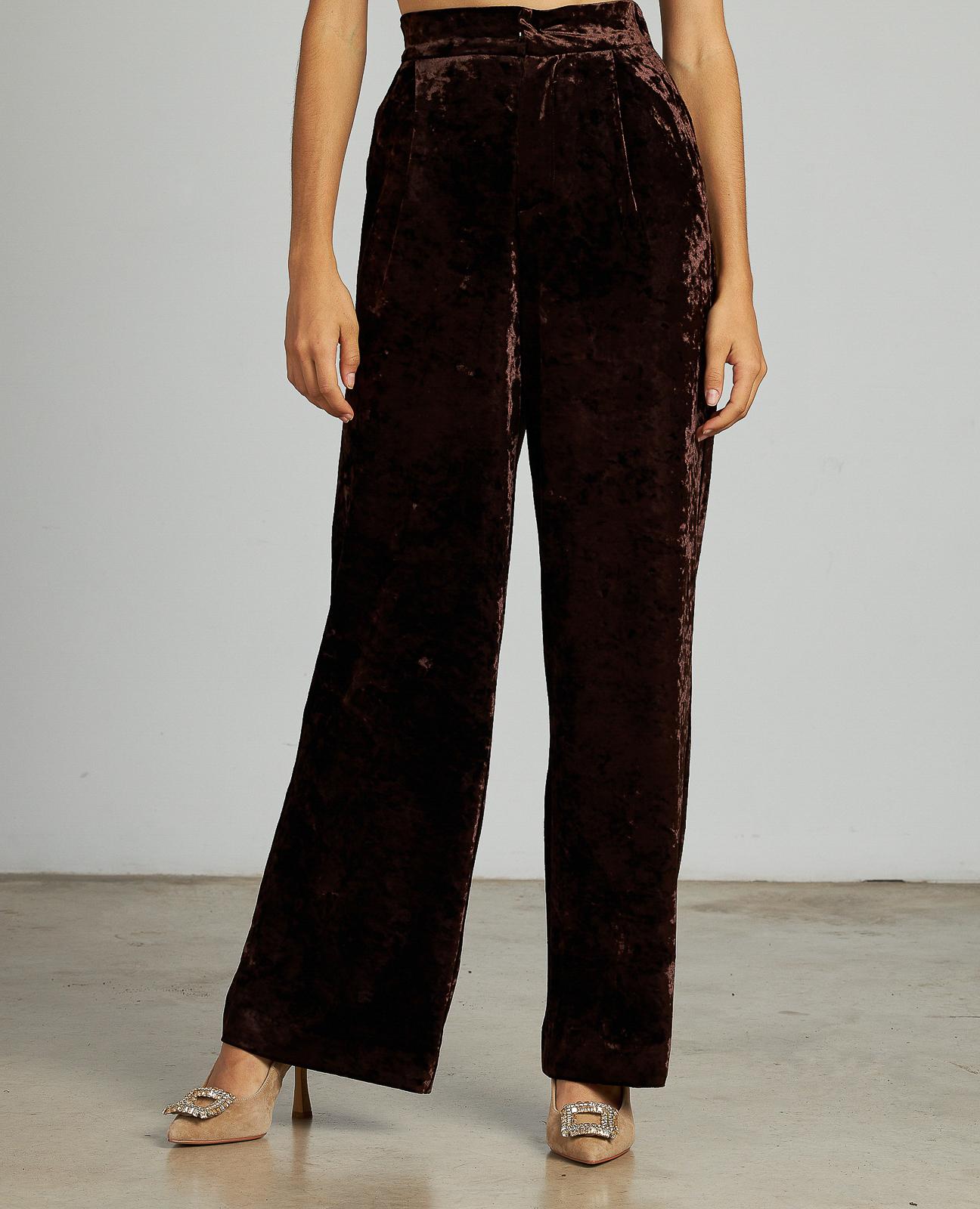 PANTALÓN TIRO ALTO TERCIOPELO