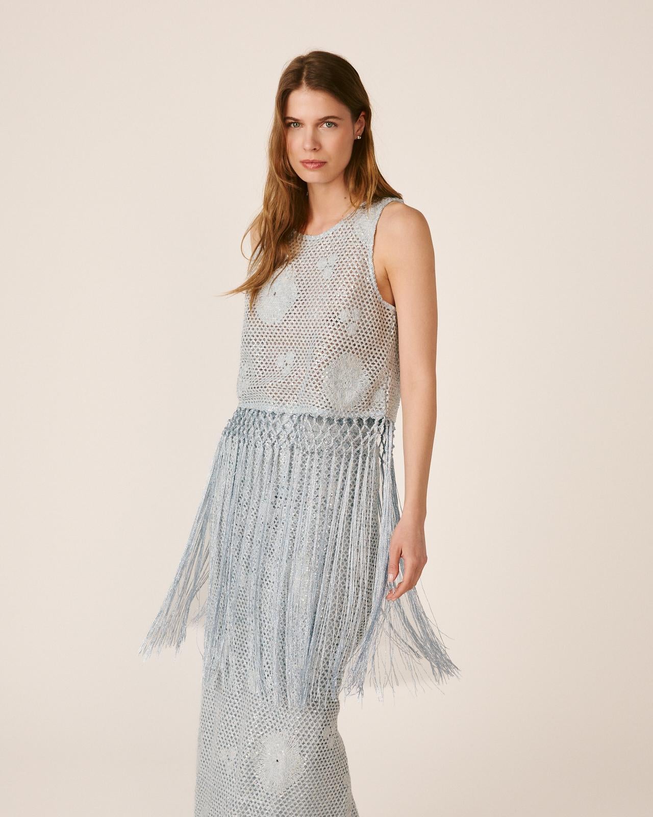 TOP FLECOS LENTEJUELAS