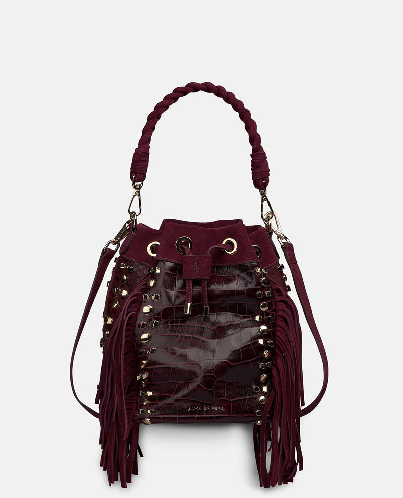 BOLSO BOMBONERA PIEL EFECTO SERPIENTE