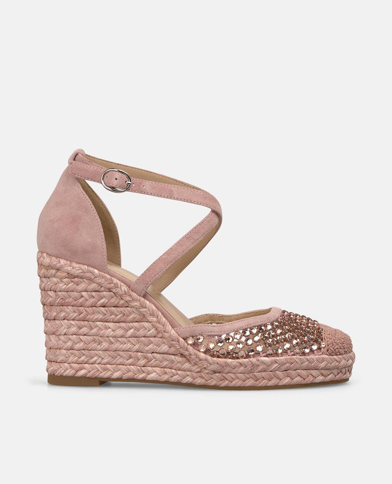 VALENCIAN SANDALS WITH METALLIC MESH