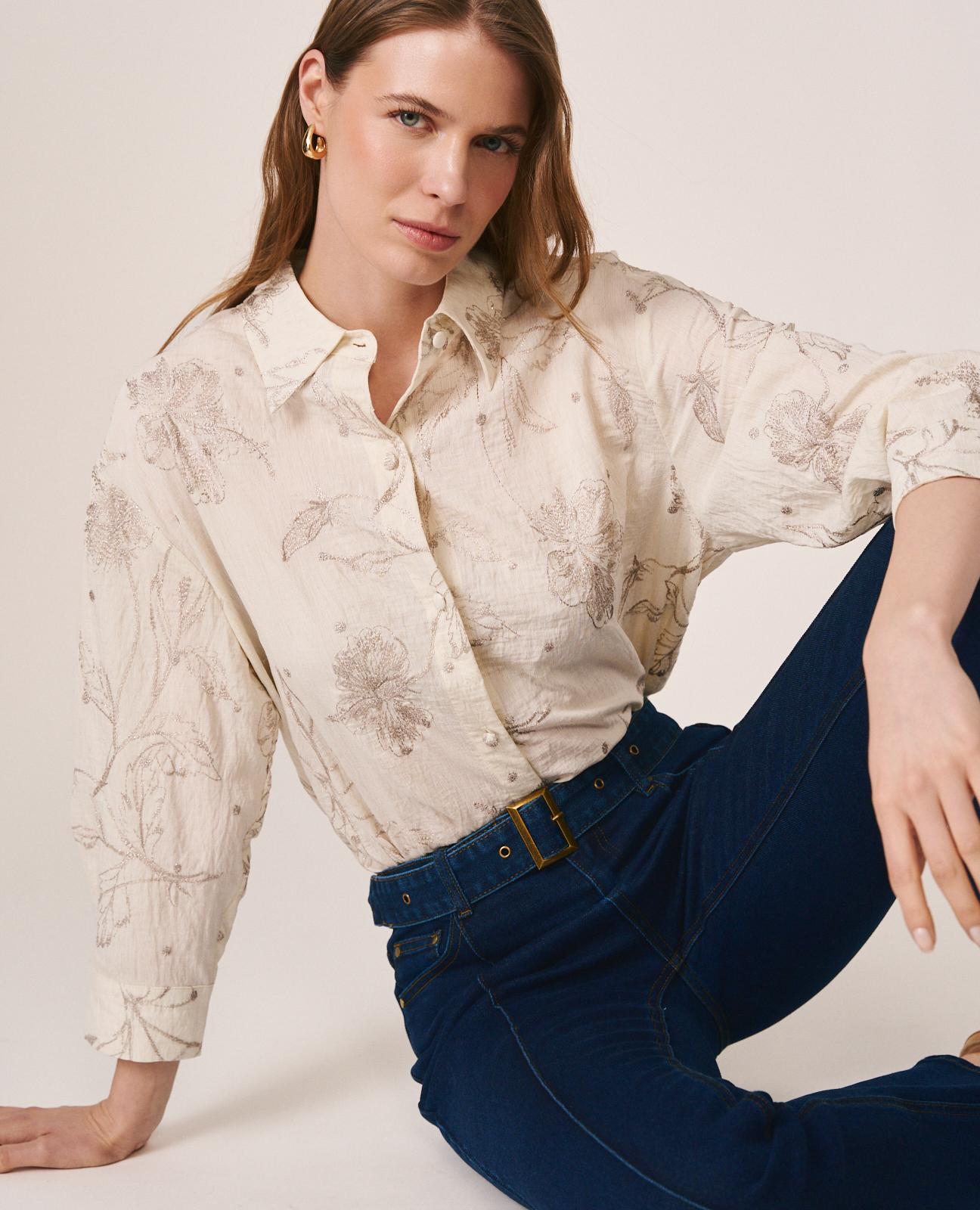 CAMISA BORDADO FLORAL