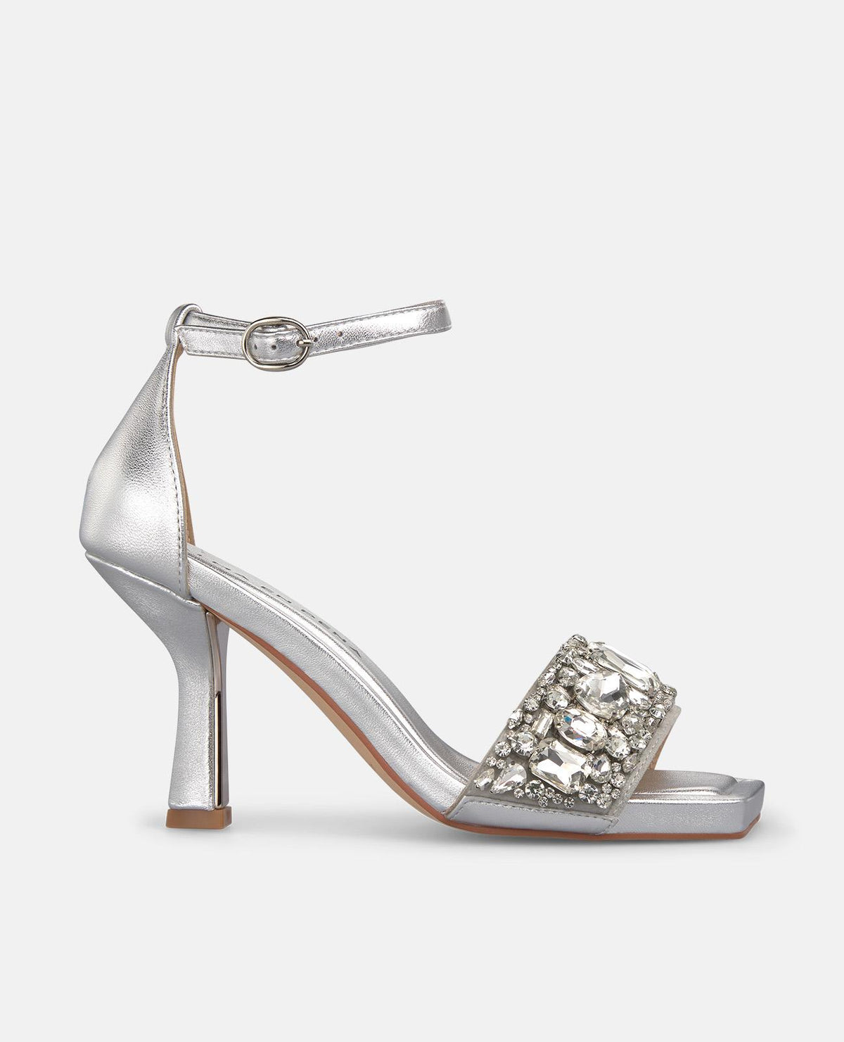 SANDALI CON TACCO METALLIZZATI