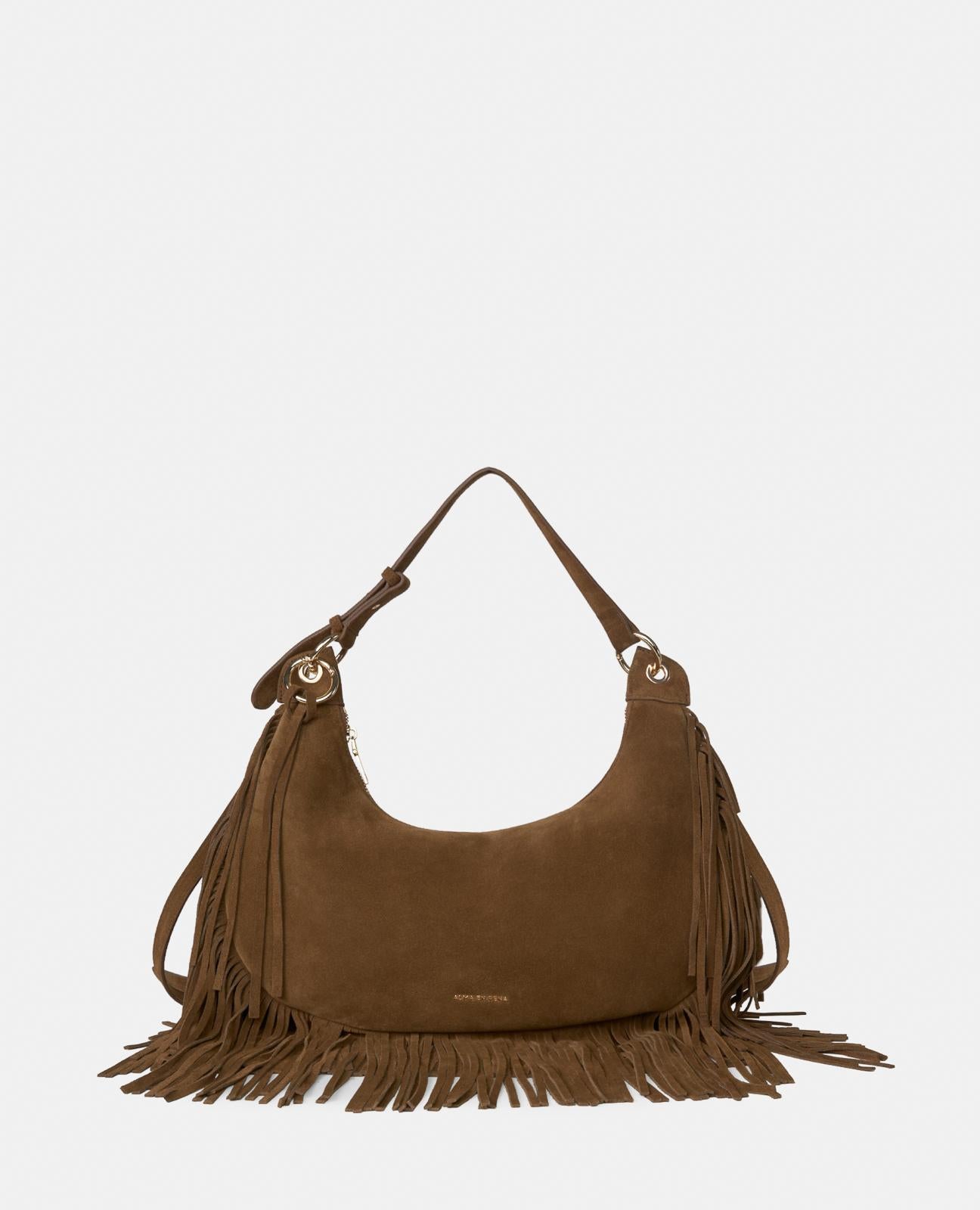 FRINGED SHOULDER BAG