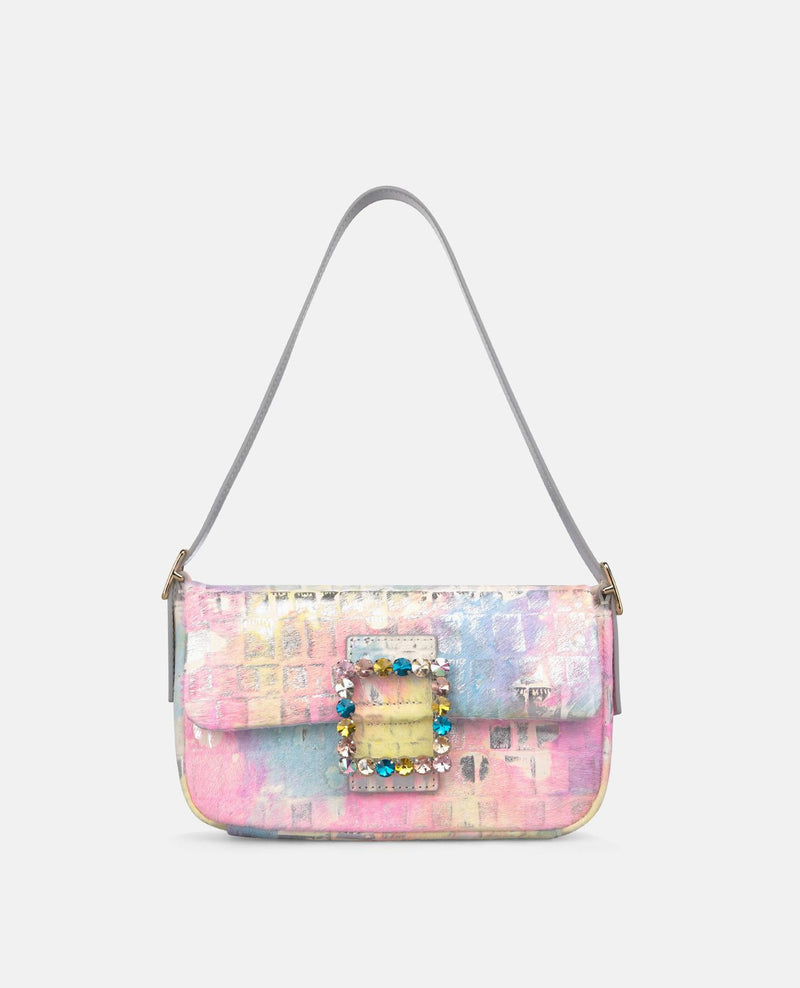 HANDTASCHE MIT QUADRATISCHEM ORNAMENT