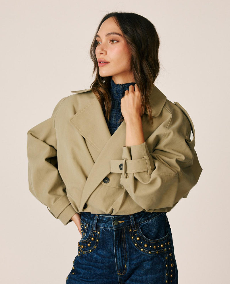 GABARDINA CORTA CRUZADA