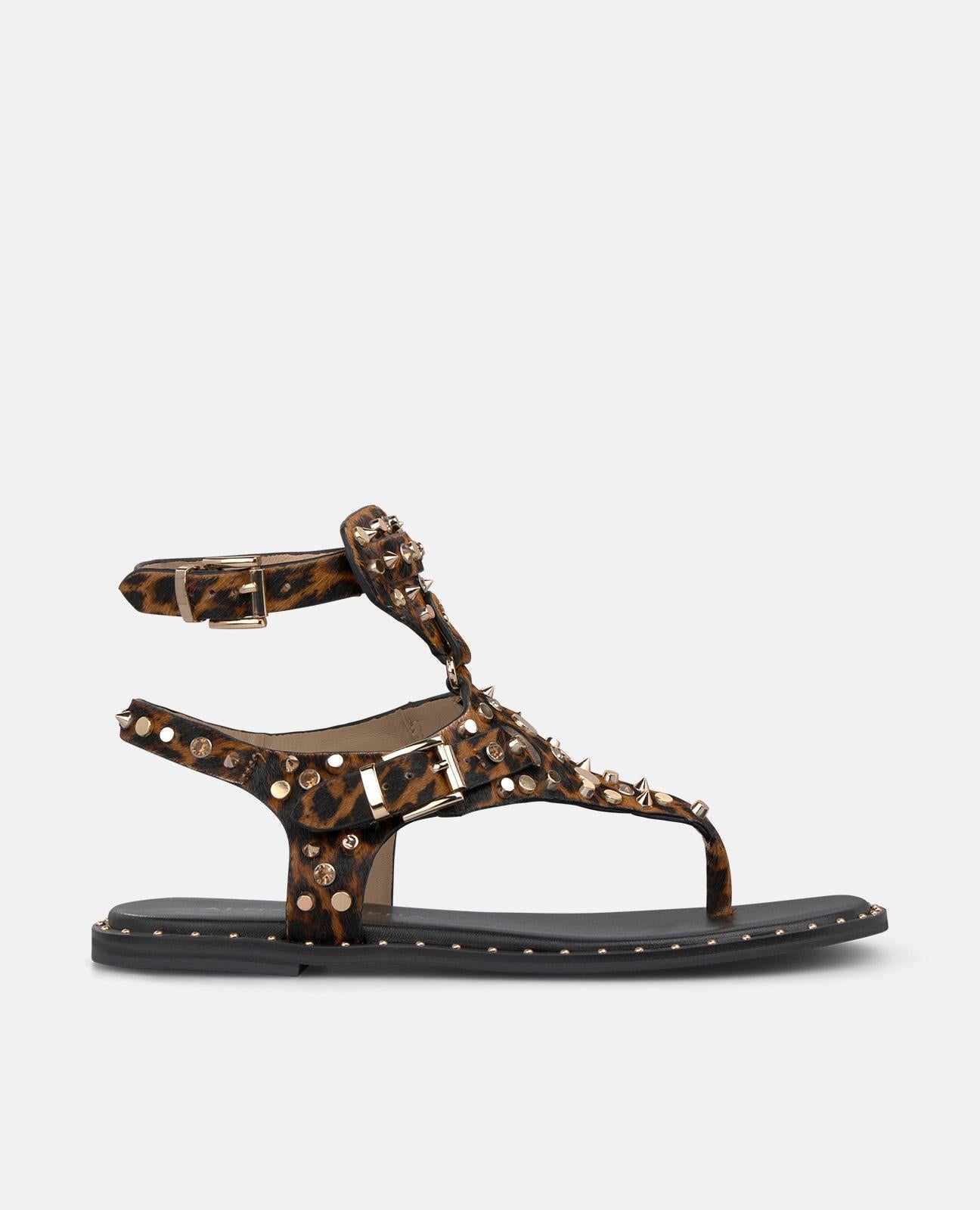 SANDALIA PLANA EFECTO PRINT