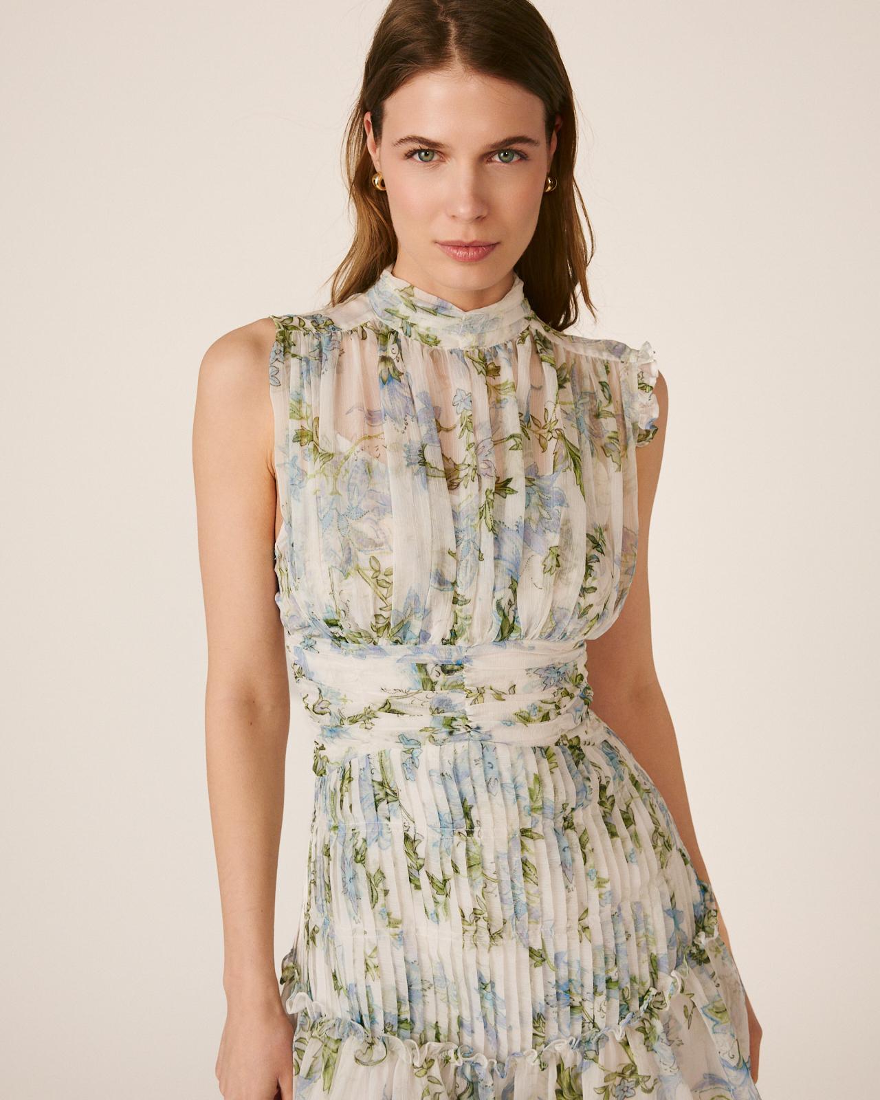 VESTIDO DE GOLA ALTA