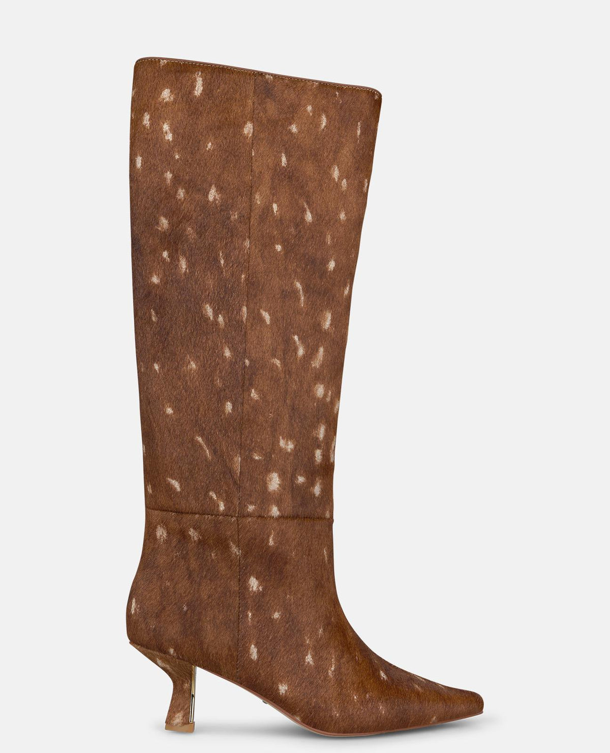 ANIMAL-PRINT LEATHER BOOTS
