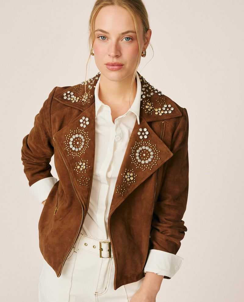 CHAQUETA ANTE CRUZADA
