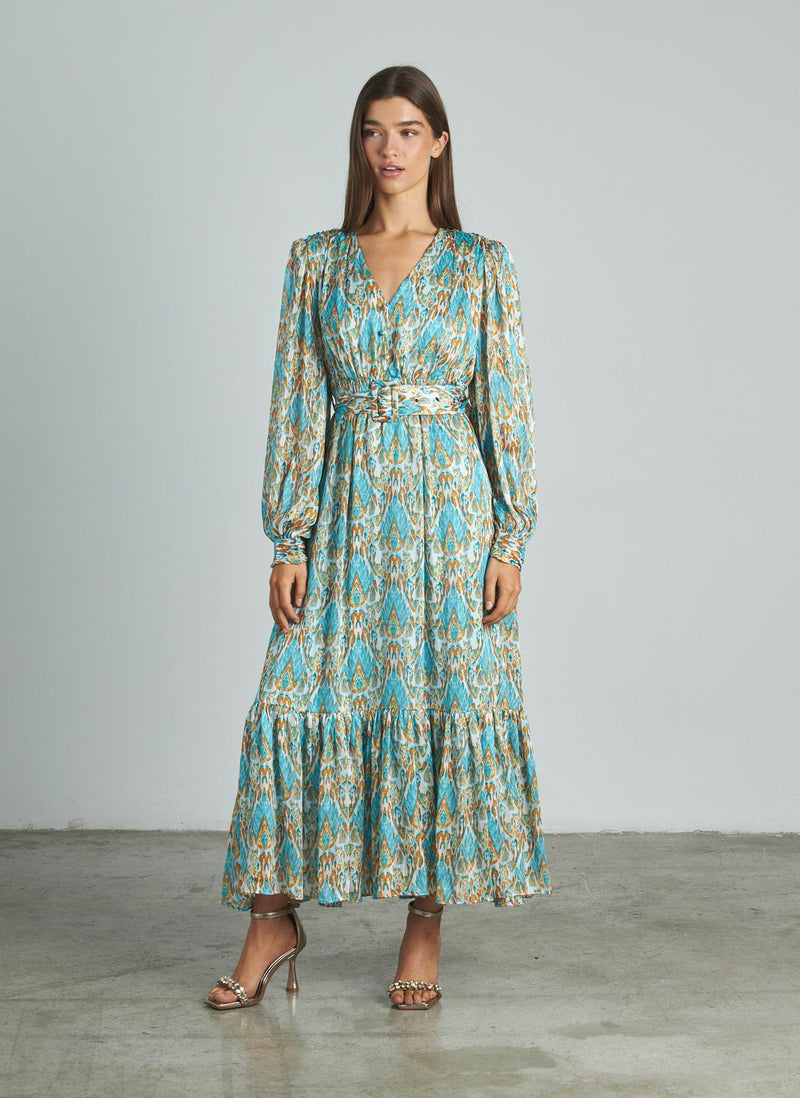 VESTIDO CINTURA FRUNCES