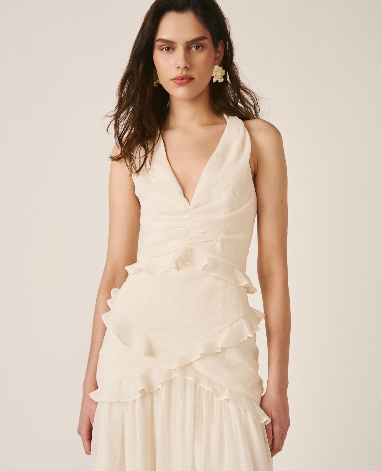 VESTIDO ESPALDA CRUZADA