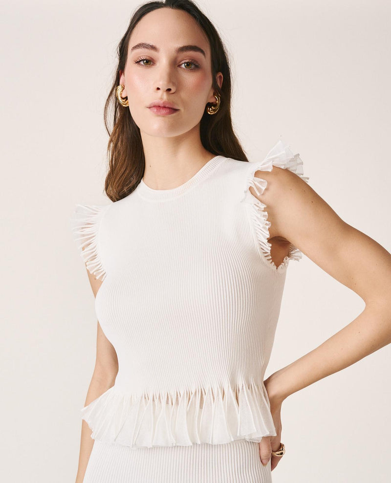TOP A MAGLIA LISCIA
