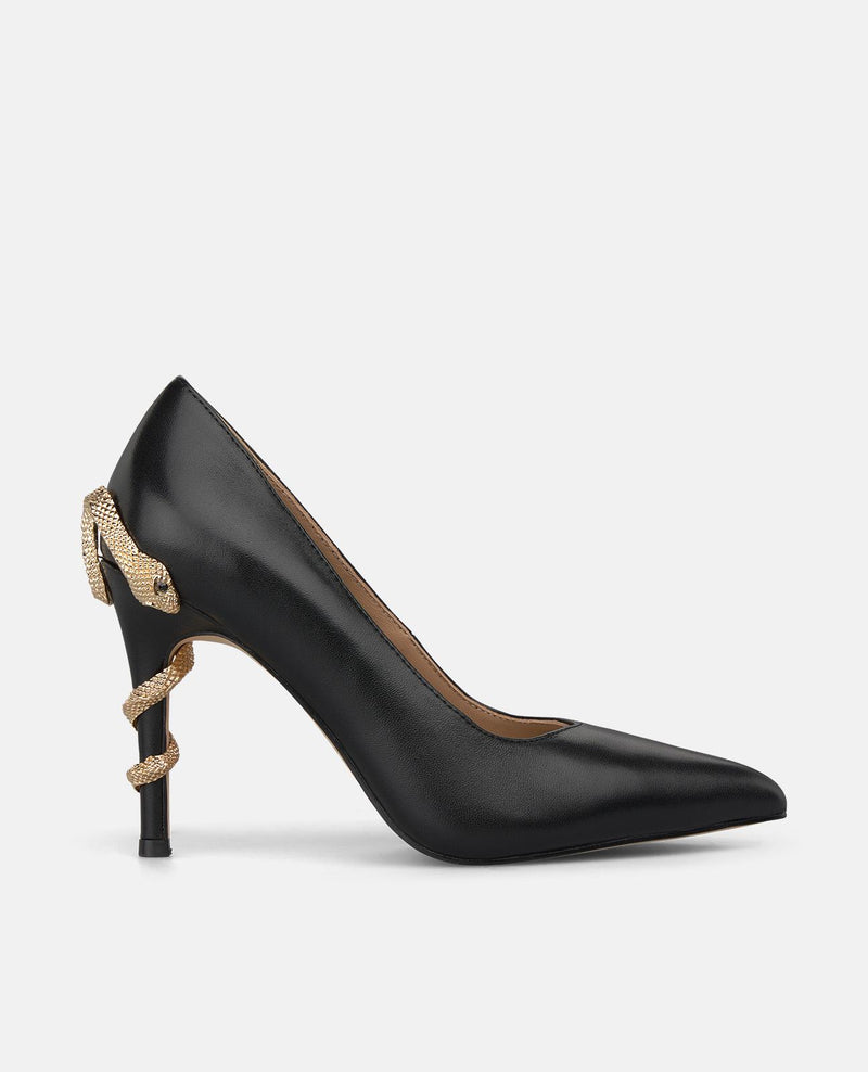 ZAPATO PIEL TACÓN CON SERPIENTE