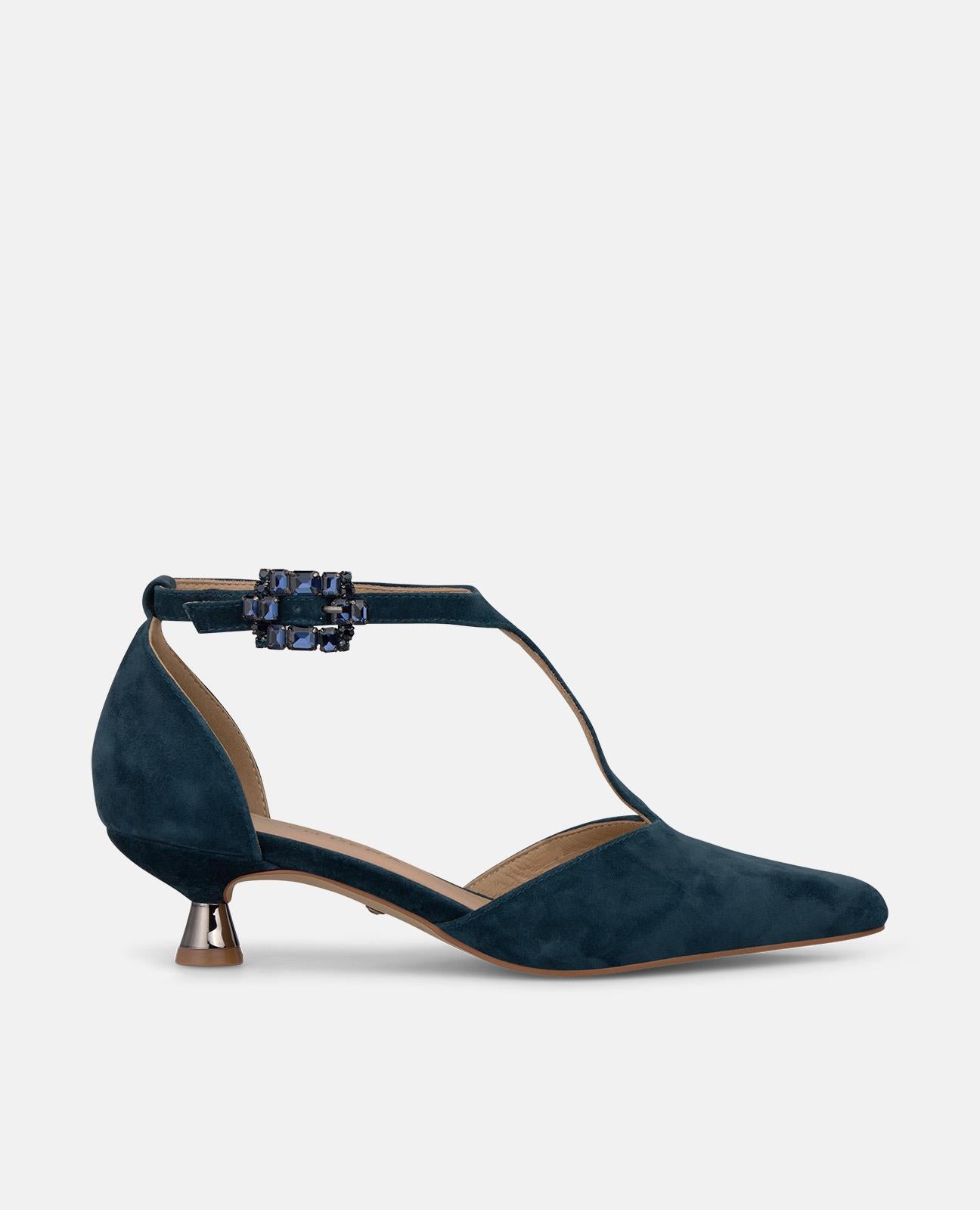 ZAPATO TACÓN CHUPETE DE ANTE
