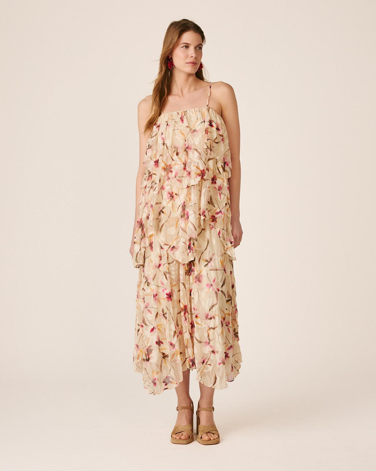 VESTIDO GASA FLORAL