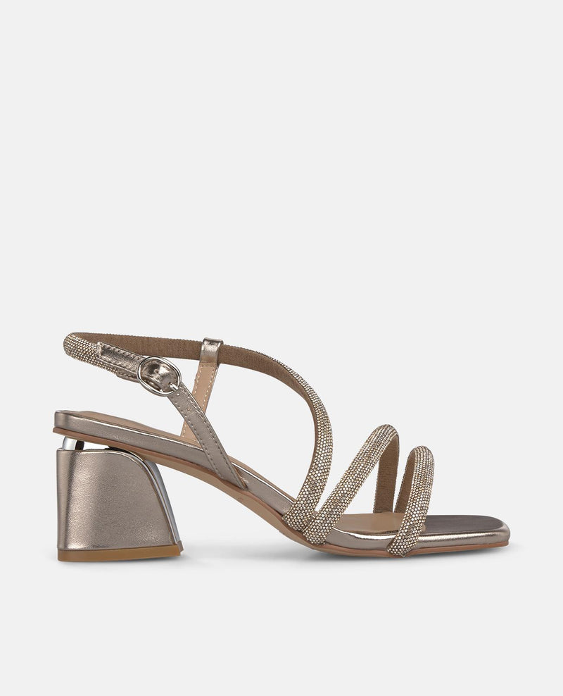 SANDALIA MEDIA TIRA PEDRERÍA