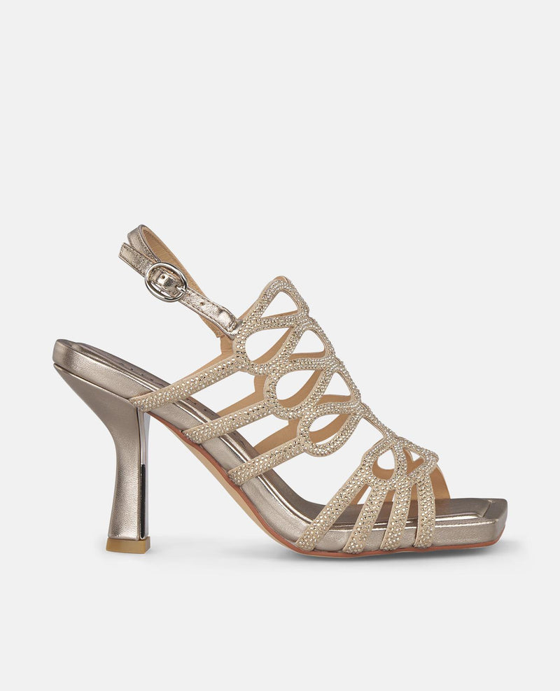 SANDALIA TACÓN ENTRECRUZADA