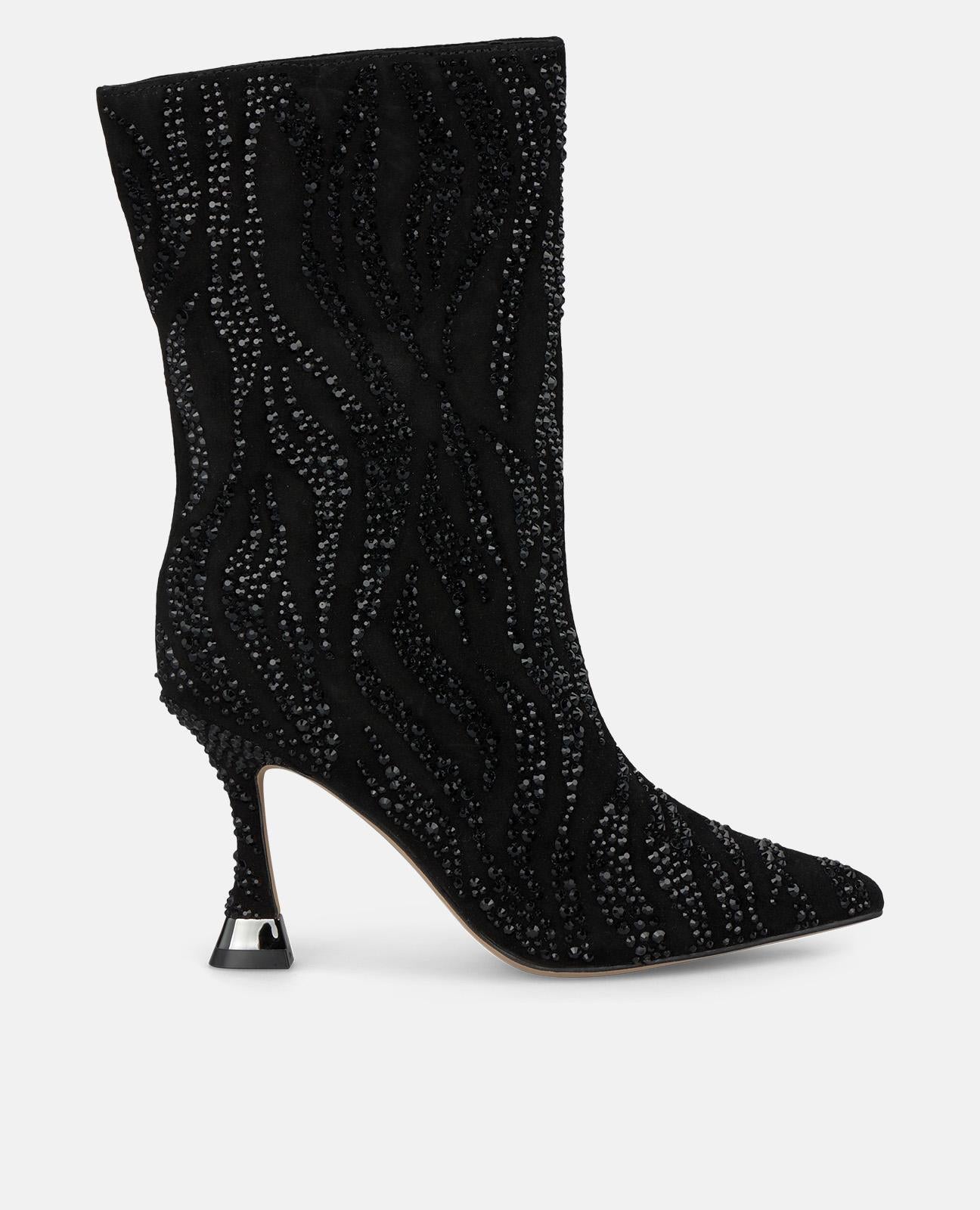 BOTTINES AVEC DÉTAILS EN STRASS
