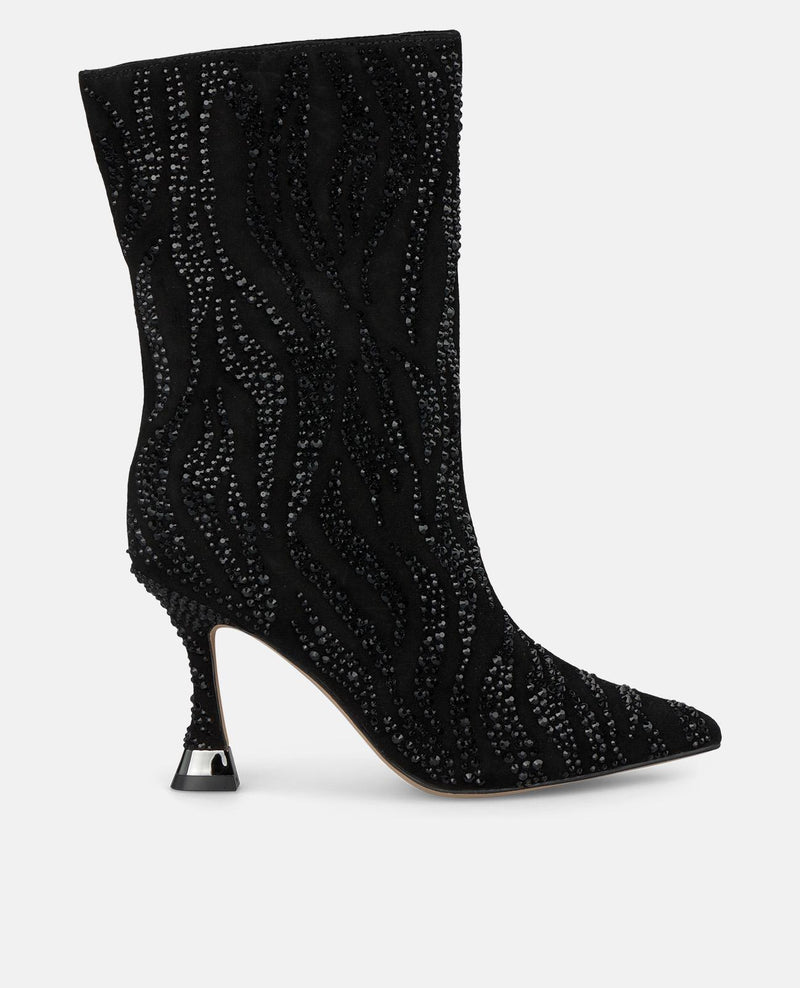 BOTTINES AVEC DÉTAILS EN STRASS
