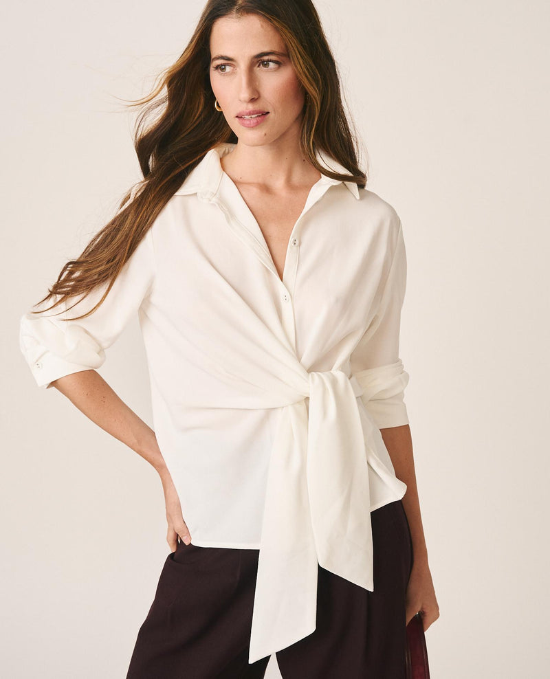 CAMISA SATÉN CON LAZADA
