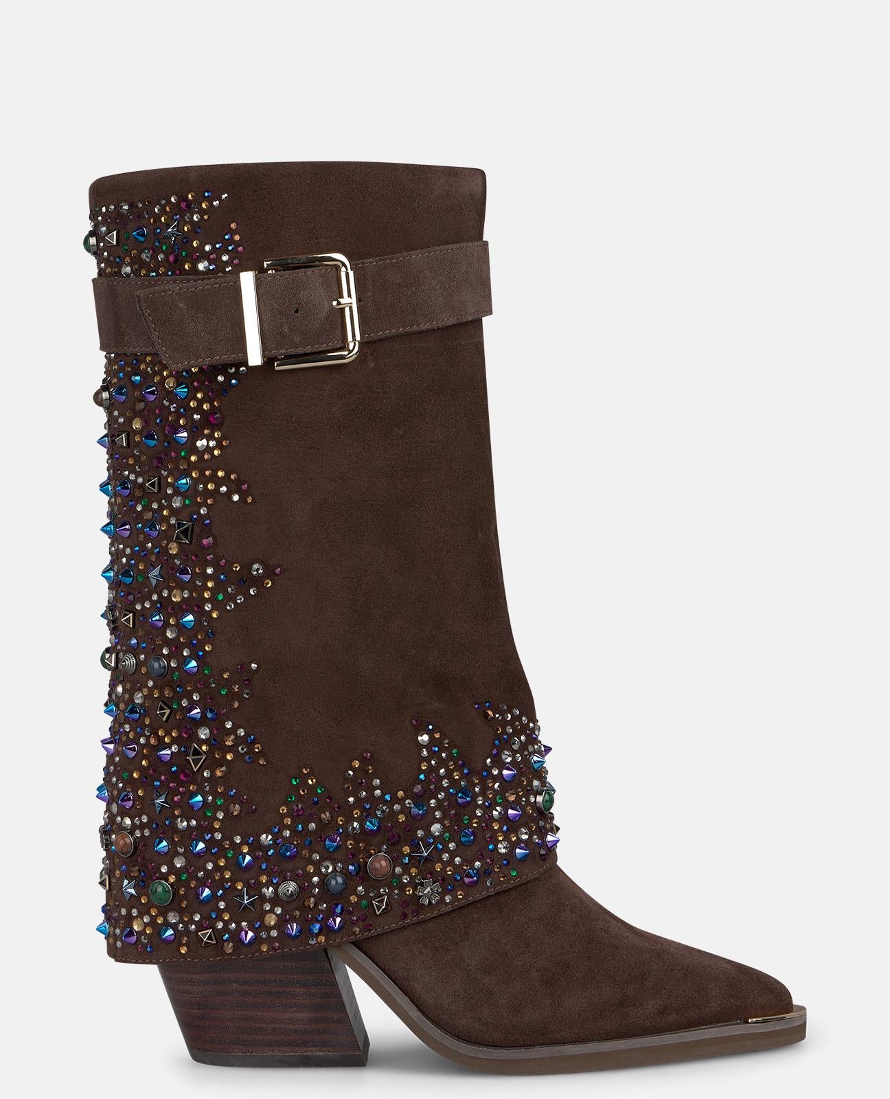BOTA ANTE CON PEDRERÍA MULTICOLOR