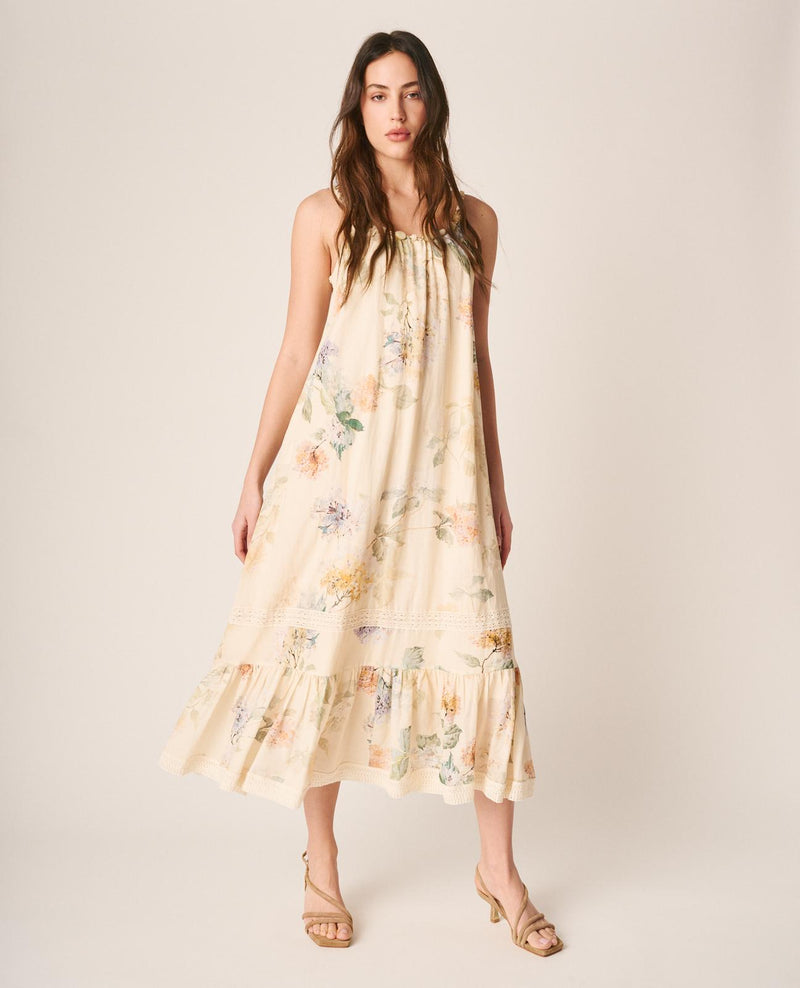 VESTIDO MIDI FLORAL