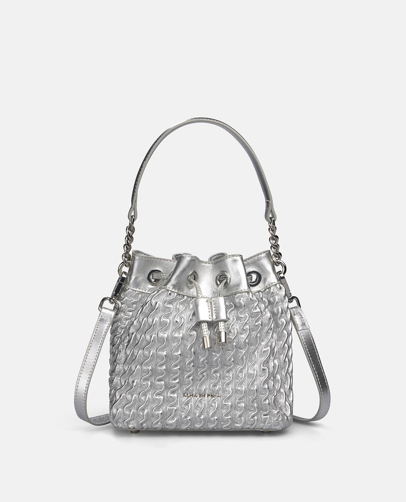 TEXTURED LEATHER CANDY BAG