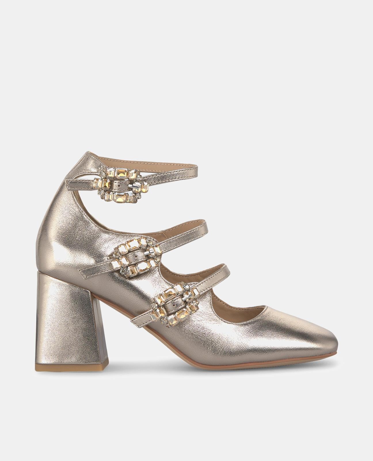 DREI-SCHNALLEN-ABSATZ-SCHUH