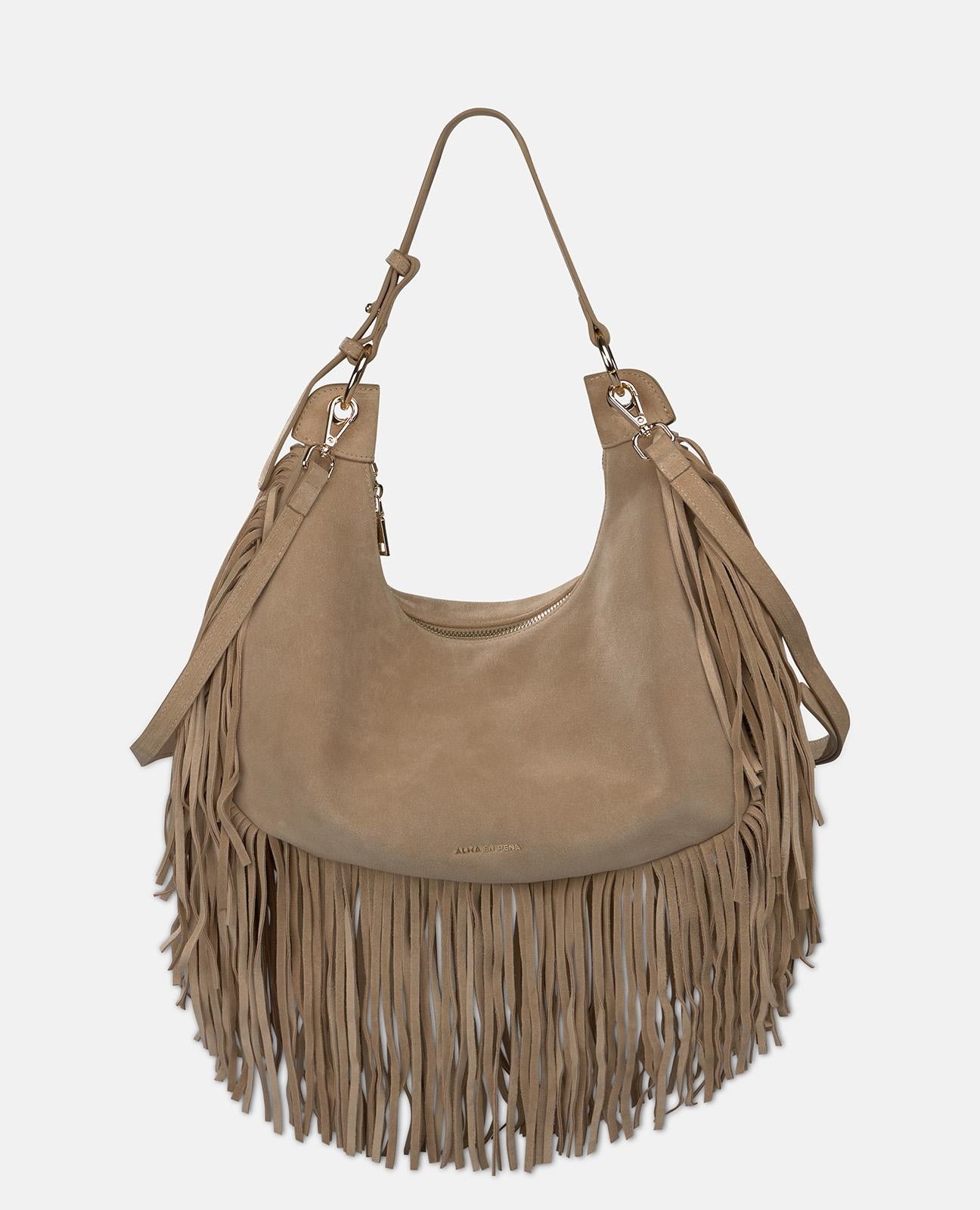 FRINGED SHOULDER BAG