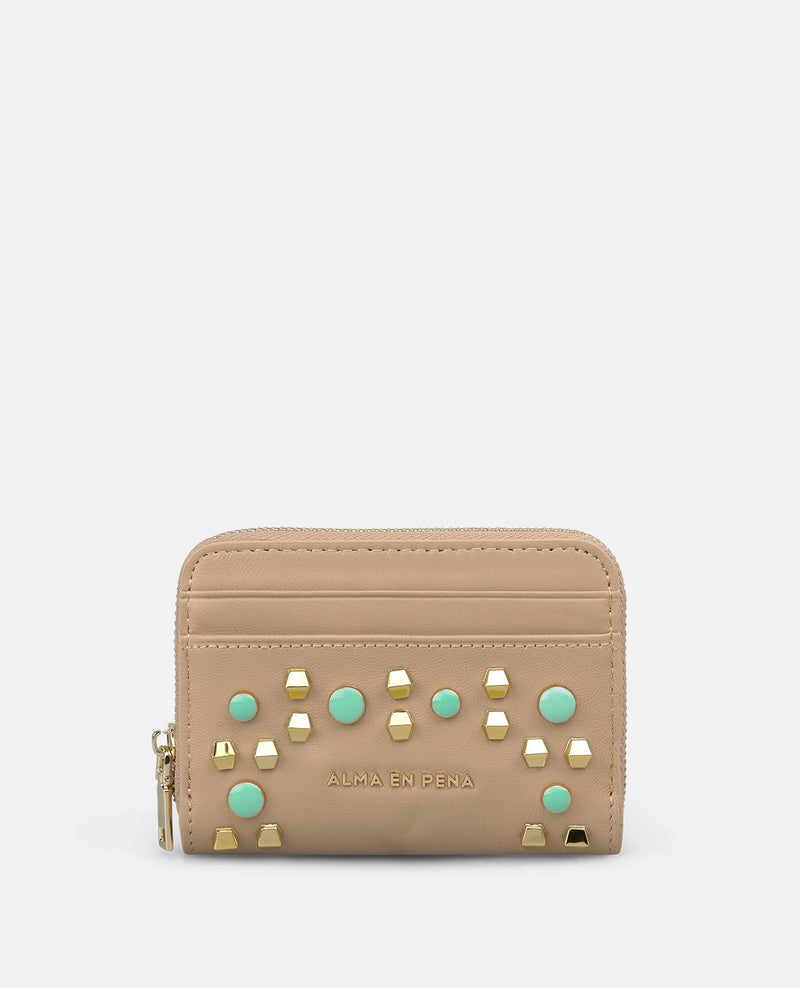 CARTERA CUADRADA TACHAS