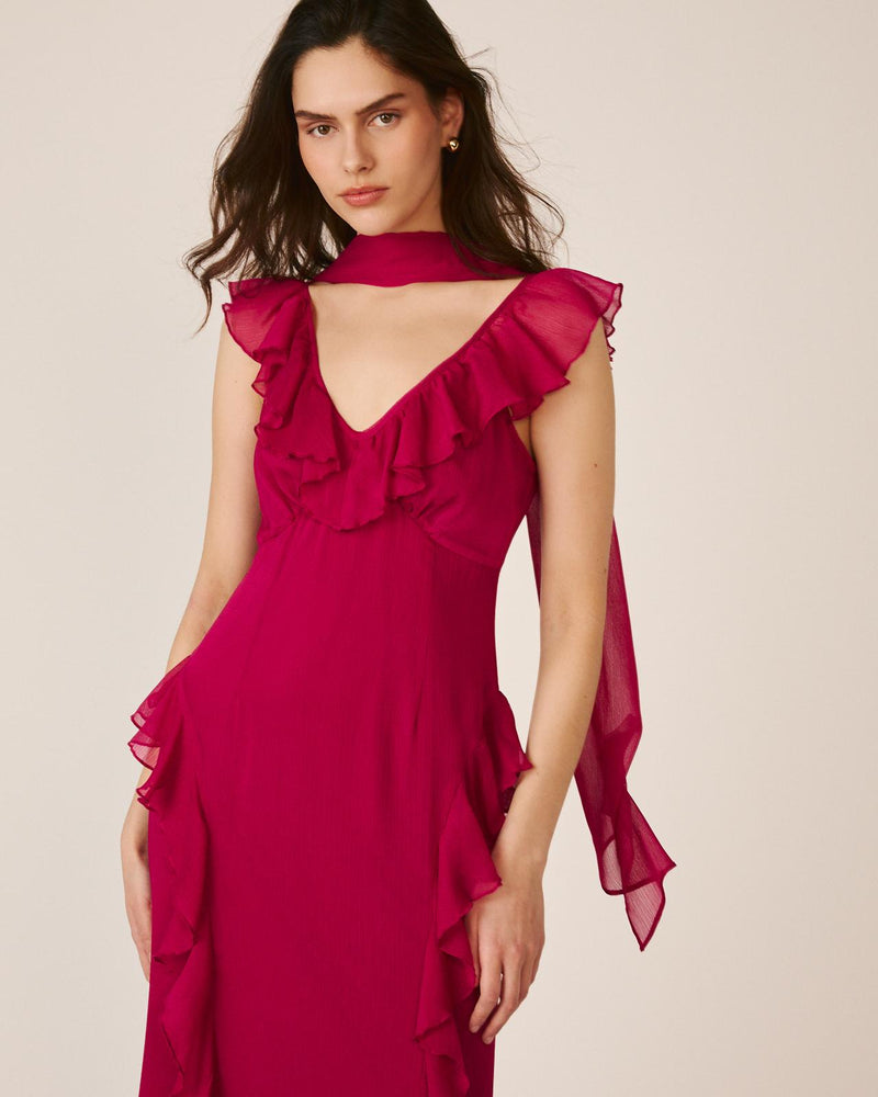 VESTIDO COM VOLANTES