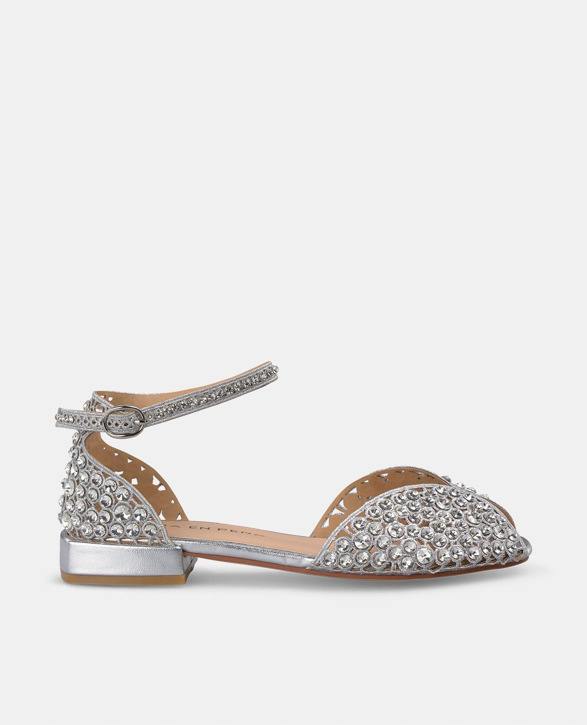 BRACELET SANDAL WITH RHINESTONES