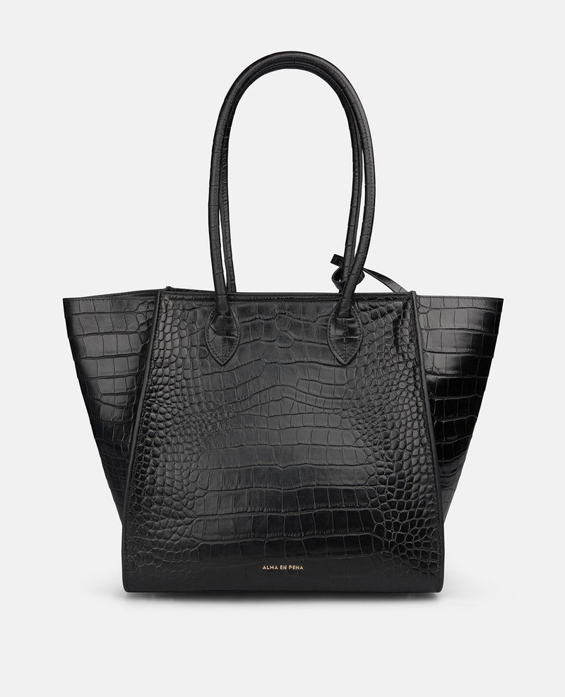 BOLSO TOTE PIEL EFECTO SERPIENTE