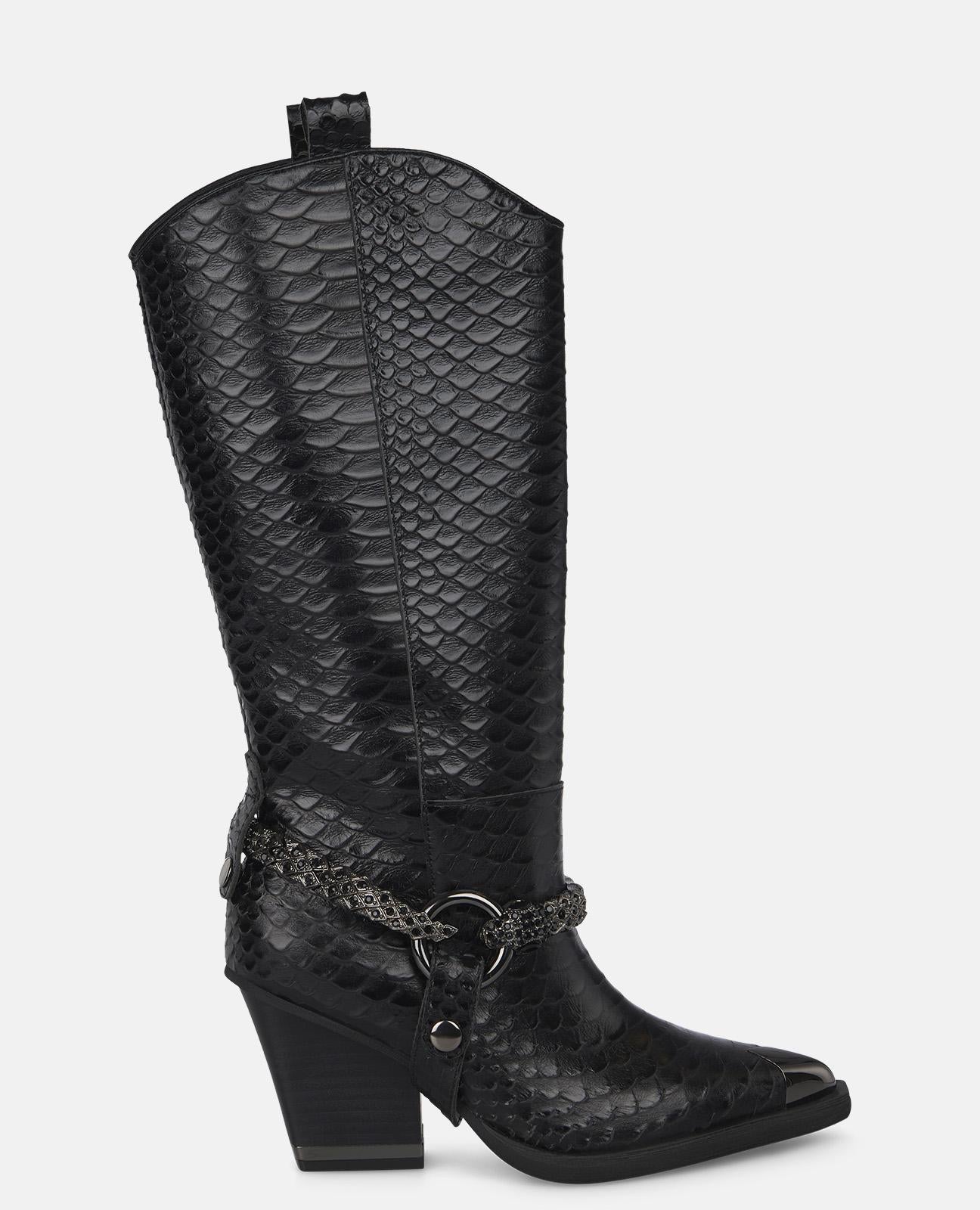 TALON TEXTURÉ DÉTAILS DE LA BOTTE