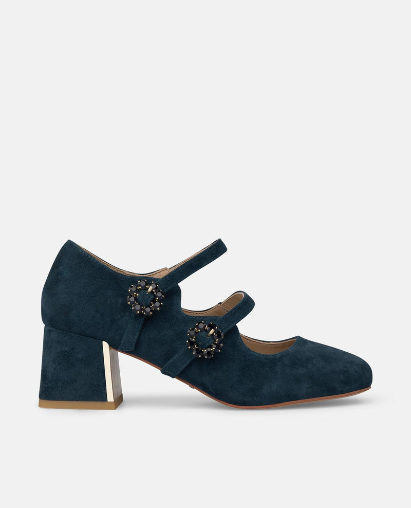 ZAPATO DE ANTE CON HEBILLA