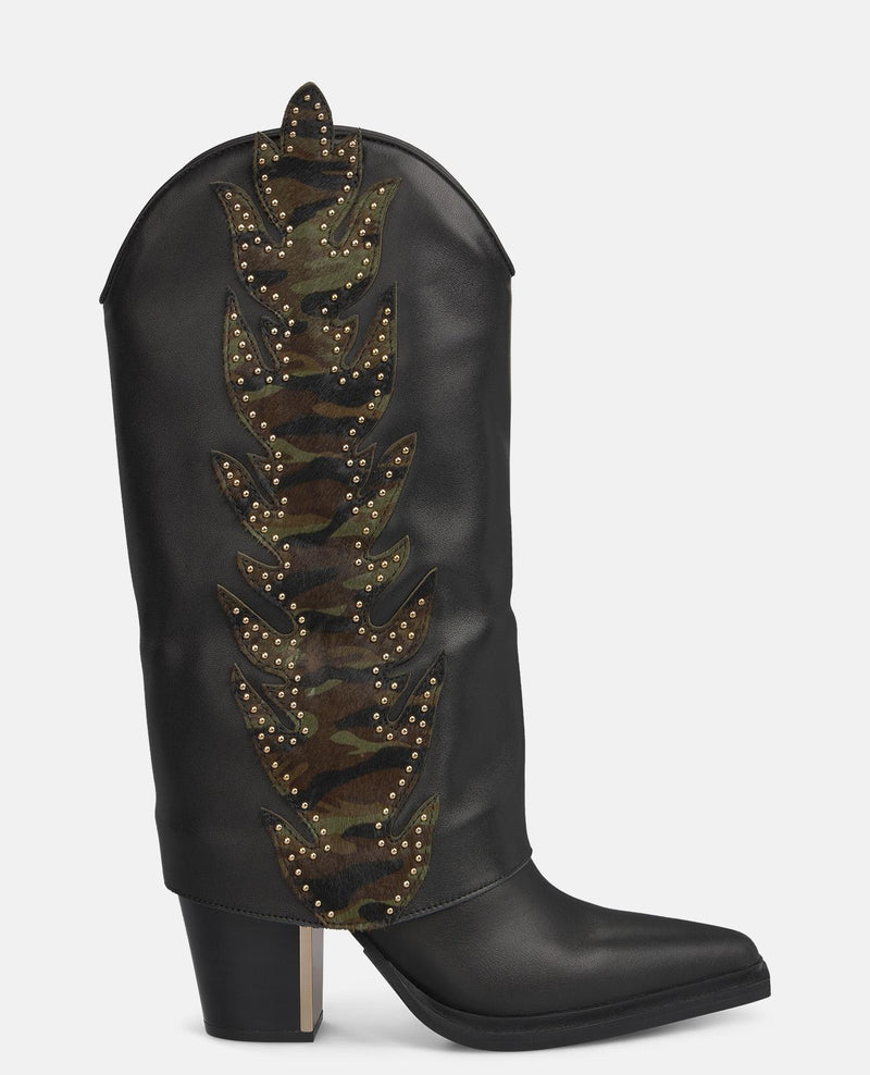 BOTA POLAINA LLAMAS TACHAS