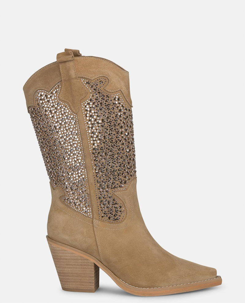 GLITTER OPENWORK BOOT