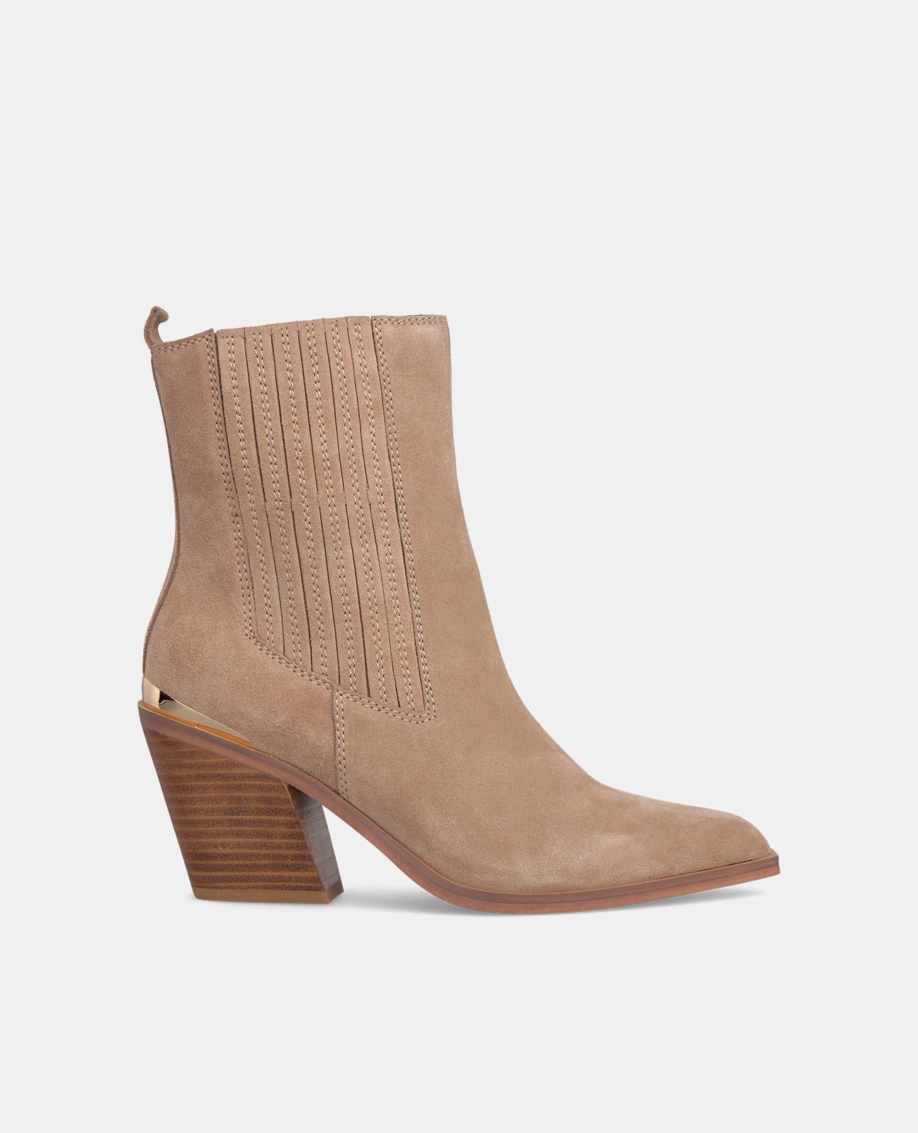 BOTTE DE CHEVILLE AVEC TALON ÉLASTIQUE