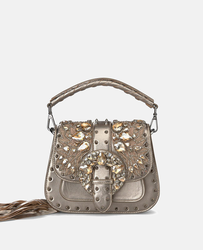 SACO DE MÃO COM MISSANGAS